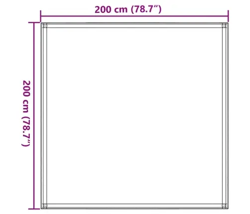 Palapinės Kilimėlis, Smėlio Spalvos, 200X200cm Hdpe