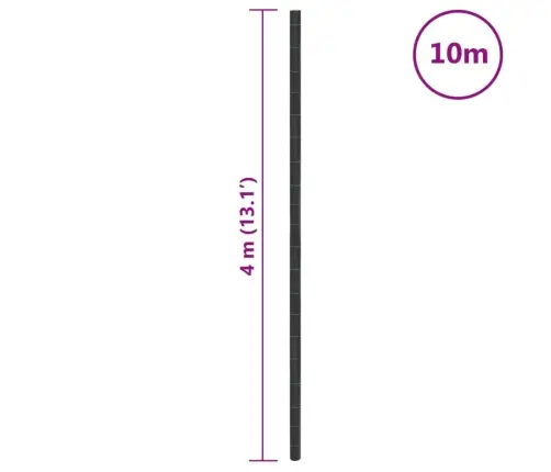 Augsnes Pārsegs, Melns, 4X10 M, Pp Vidaxl