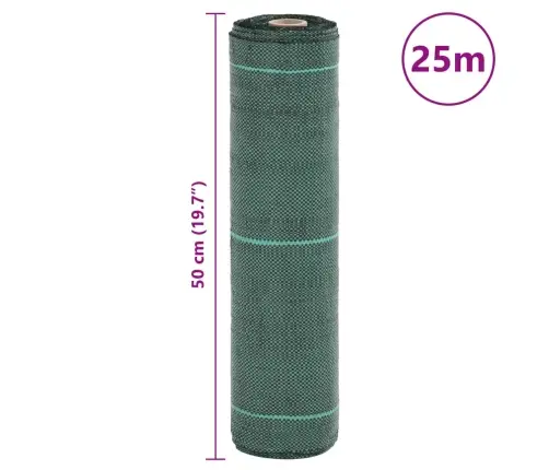 Augsnes Pārsegs, Zaļš, 0,5X25 M, Pp Vidaxl