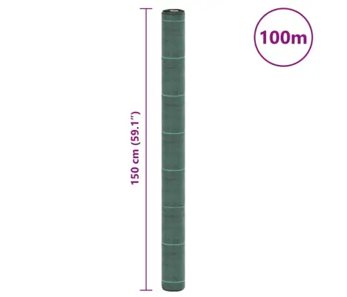 Augsnes Pārsegs, Zaļš, 1,5X100 M, Pp Vidaxl