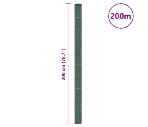 Augsnes Pārsegs, Zaļš, 2X200 M, Pp Vidaxl