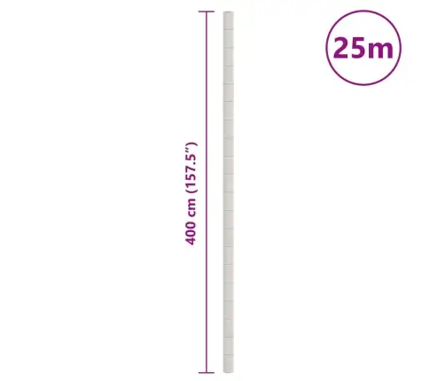 Augsnes Pārsegs, Balts, 4X25 M, Pp Vidaxl