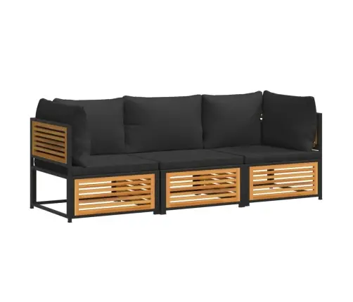 3-Osaline Aiadiivanikomplekt Patjadega, Akaatsiapuit