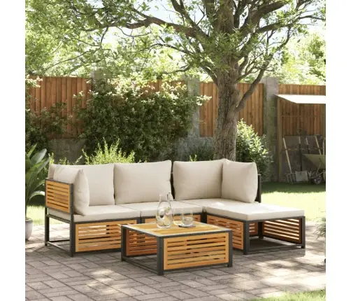 Sodo Komplektas Su Pagalvėlėmis, 5 Dalių, Akacijos Masyvas