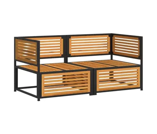 Sodo Sofos Komplektas Su Pagalvėmis, 2 Dalių, Akacijos Masyvas