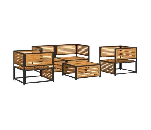 Sodo Komplektas Su Pagalvėlėmis, 5 Dalių, Akacijos Masyvas