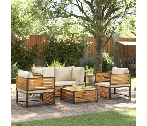 Sodo Komplektas Su Pagalvėlėmis, 5 Dalių, Akacijos Masyvas