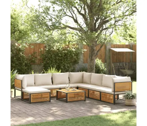 9-Osaline Aiadiivanikomplekt Patjadega, Akaatsiapuit