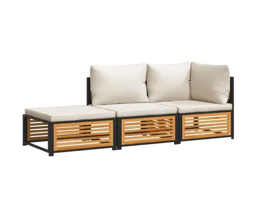 Sodo Komplektas Su Pagalvėlėmis, 3 Dalių, Akacijos Masyvas