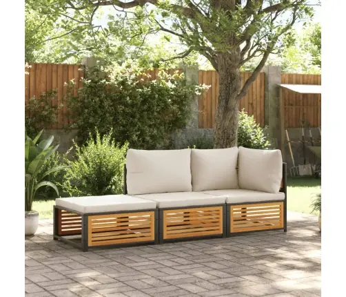 Sodo Komplektas Su Pagalvėlėmis, 3 Dalių, Akacijos Masyvas