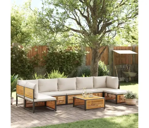 Sodo Komplektas Su Pagalvėlėmis, 8 Dalių, Akacijos Masyvas