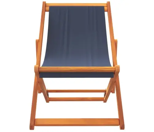 Salokāmi Pludmales Krēsli, 2 Gab., Zils Audums Vidaxl