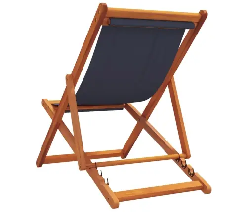 Salokāmi Pludmales Krēsli, 2 Gab., Zils Audums Vidaxl