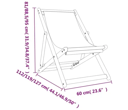 Kokkupandavad Rannatoolid, 2 Tk, Hall Kangas Kokkupandavad Rannatoolid, 2 Tk, Hall Kangas