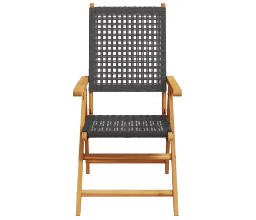 Allalastava Seljatoega Aiatoolid 8 Tk, Must, Polürotang Ja Puit