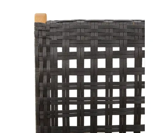 Allalastava Seljatoega Aiatoolid 8 Tk, Must, Polürotang Ja Puit