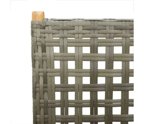 Atlošiamos Sodo Kėdės, 4Vnt., Pilkos, Poliratanas Ir Mediena