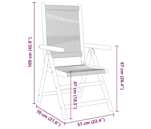 Dārza Krēsli, 8 Gab., Regulējami, Bēši, Akācijas Masīvkoks Vidaxl