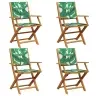 Salokāmi Dārza Krēsli, 4 Gab., Zaļš, Audums Un Masīvkoks Vidaxl Salokāmi Dārza Krēsli, 4 Gab., Zaļš, Audums Un Masīvkoks Vidaxl