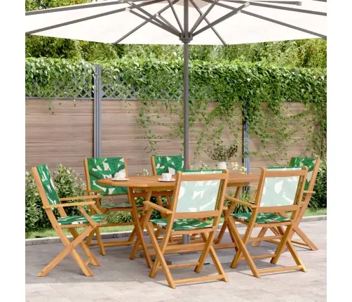 Kokkupandavad Aiatoolid 6 Tk, Roheline, Kangas Ja Puit