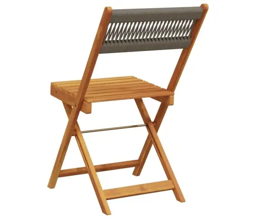 Sulankstomos Sodo Kėdės, 6Vnt., Pilkos, Akacijos Masyvas