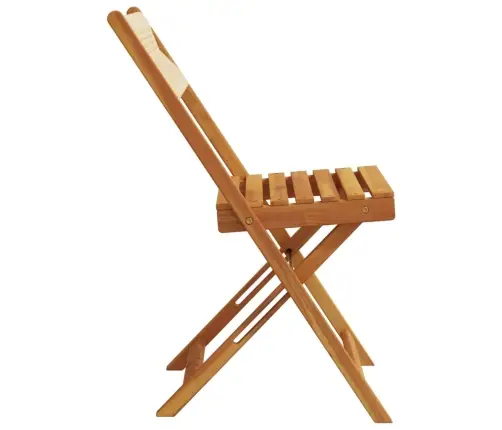 Saliekami Dārza Krēsli, 8 Gab., Bēši, Akācijas Masīvkoks Vidaxl