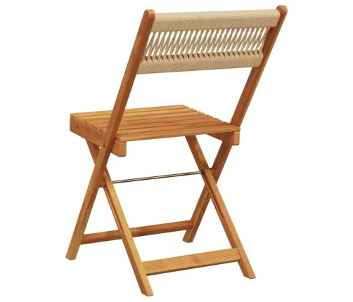 Saliekami Dārza Krēsli, 8 Gab., Bēši, Akācijas Masīvkoks Vidaxl