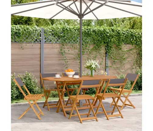 Kokkupandavad Aiatoolid 6 Tk, Antratsiithall, Kangas Ja Puit