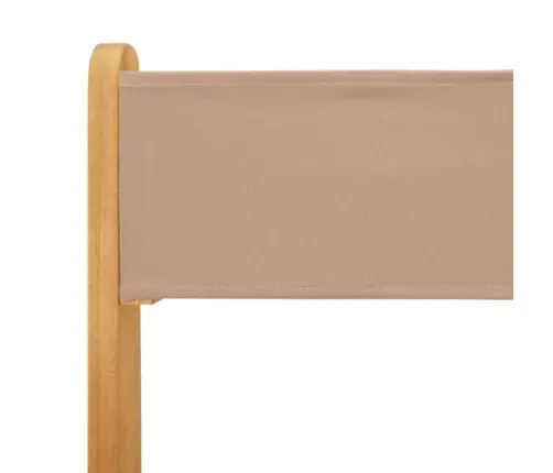 Sulankstomos Sodo Kėdės, 6Vnt., Taupe, Audinys/Mediena