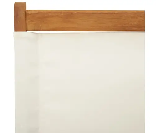 Kokkupandavad Aiatoolid 6 Tk, Kreemjasvalge, Kangas Ja Puit