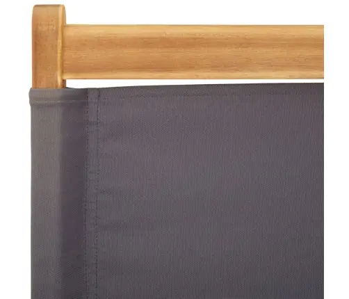 Saliekami Dārza Krēsli, 6 Gab., Antracītpelēks, Audums Un Koks Vidaxl