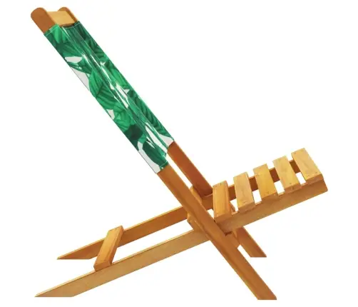 Sulankstomos Sodo Kėdės, 4Vnt., Žalios, Audinys Ir Mediena