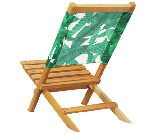 Sulankstomos Sodo Kėdės, 4Vnt., Žalios, Audinys Ir Mediena