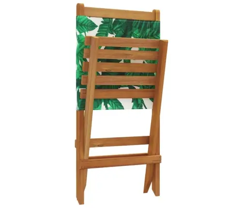 Sulankstomos Sodo Kėdės, 4Vnt., Žalios, Audinys Ir Mediena