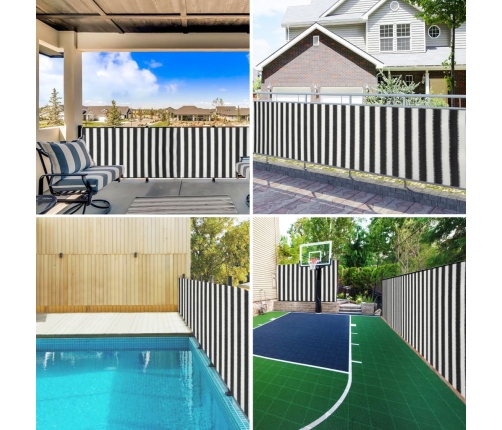Norobežojošais Tīkls Antracītpelēks Balts 1,5X25 M Hdpe 75 G/M² Vidaxl
