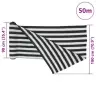 Norobežojošais Tīkls Antracītpelēks Balts 1,8X50 M Hdpe 75 G/M² Vidaxl