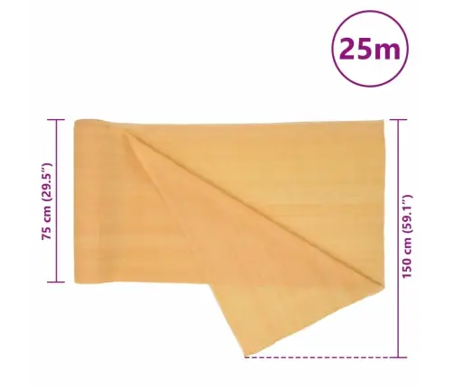 Privatumo Suteikiantis Tinklelis, Smėlio, 1,5X25M, Hdpe Privatumo Suteikiantis Tinklelis, Smėlio, 1,5X25M, Hdpe