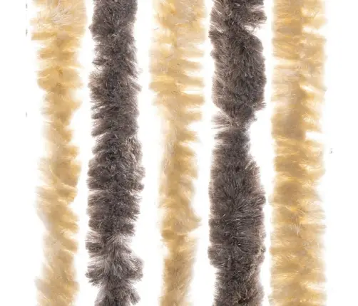 Kukaiņu Aizkars, Tumši Brūns Un Bēšs, 118X220 Cm, Šenils Vidaxl