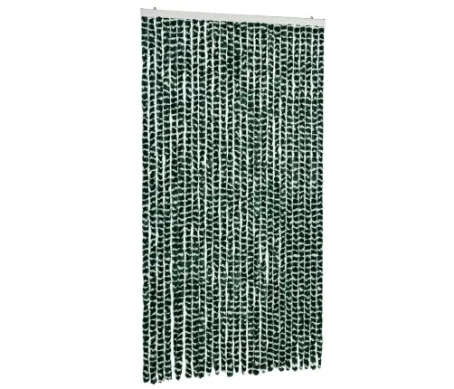 Kukaiņu Aizkars, Zaļš Un Balts, 118X220 Cm, Šenils Vidaxl