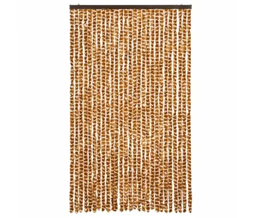 Užuolaida Nuo Musių, Geltonai Ruda Ir Balta, 118X220cm Šenilis