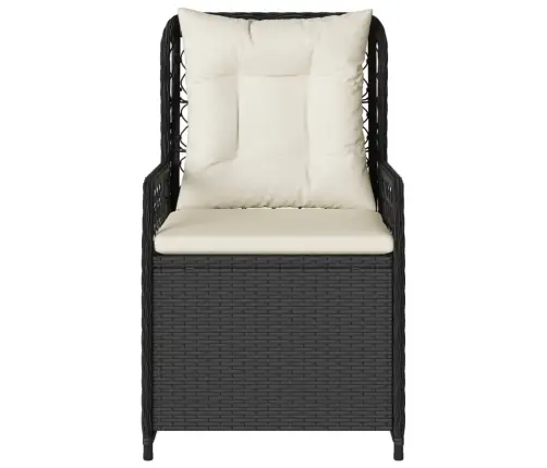 Atgāžami Dārza Krēsli, 2 Gab., Melna Pe Rotangpalma Vidaxl