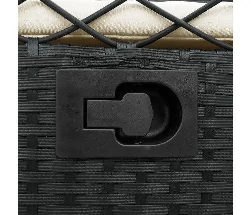 Atgāžami Dārza Krēsli, 2 Gab., Melna Pe Rotangpalma Vidaxl