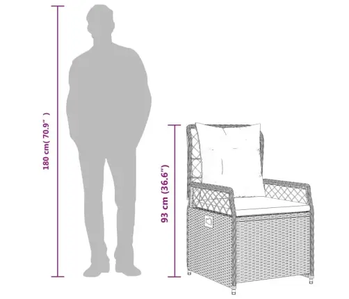 Allalastava Seljatoega Aiatoolid 2 Tk, Pruun, Polürotang