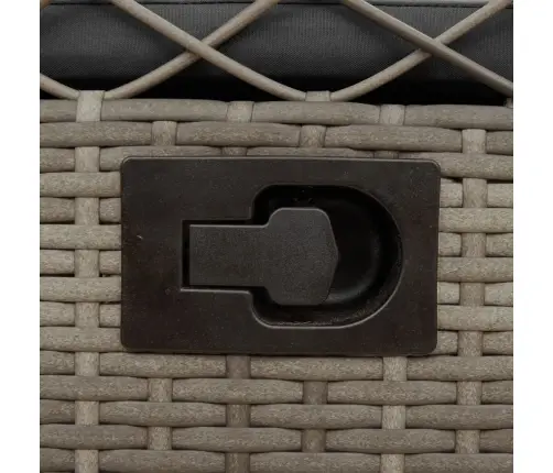 Atgāžami Dārza Krēsli, 2 Gab., Pelēka Pe Rotangpalma Vidaxl