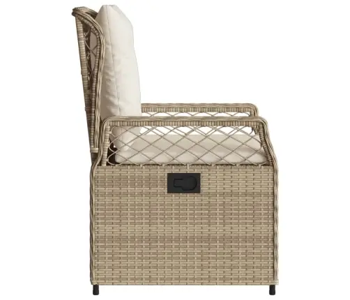 Atgāžami Dārza Krēsli, 2 Gab., Bēša Pe Rotangpalma Vidaxl