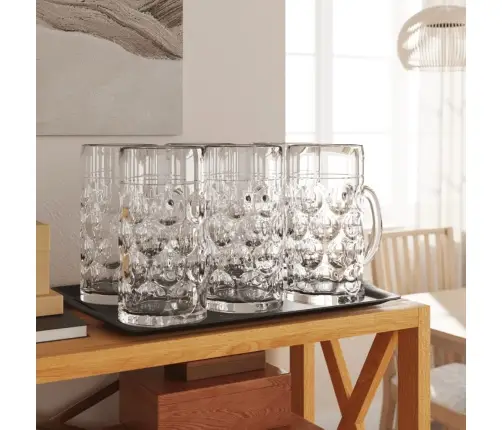 Alus Kausi Ar Rokturi, 6 Gab., 1000 Ml Vidaxl