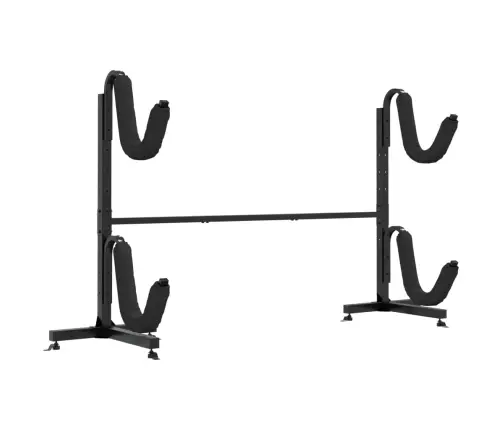 Kajaku Uzglabāšanas Plaukts 2 Laivām, 250X57X127,5 Cm, Tērauds Vidaxl