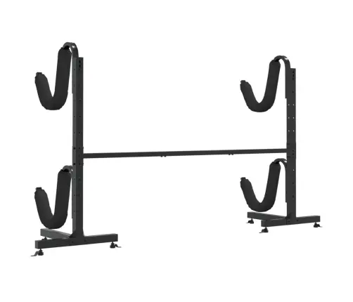 Kajaku Uzglabāšanas Plaukts 2 Laivām, 250X57X127,5 Cm, Tērauds Vidaxl