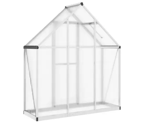 Šiltnamis Su Rėmu, Sidabrinis, 169X58X195cm Aliuminis