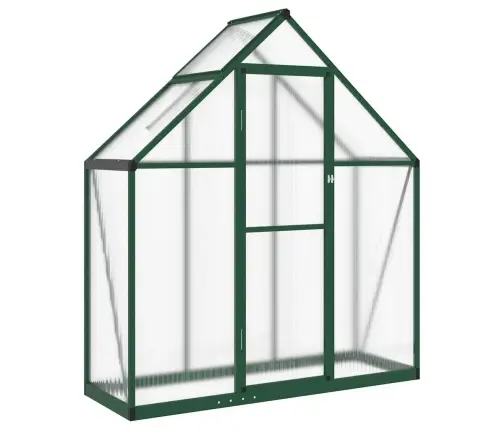 Siltumnīca Ar Pamatni, Zaļš, 169X58X195 Cm, Alumīnijs Vidaxl